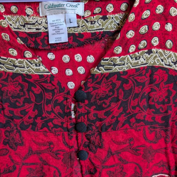 Vintage Coldwater Creek Hippie Duster Large - Picture 2 of 3